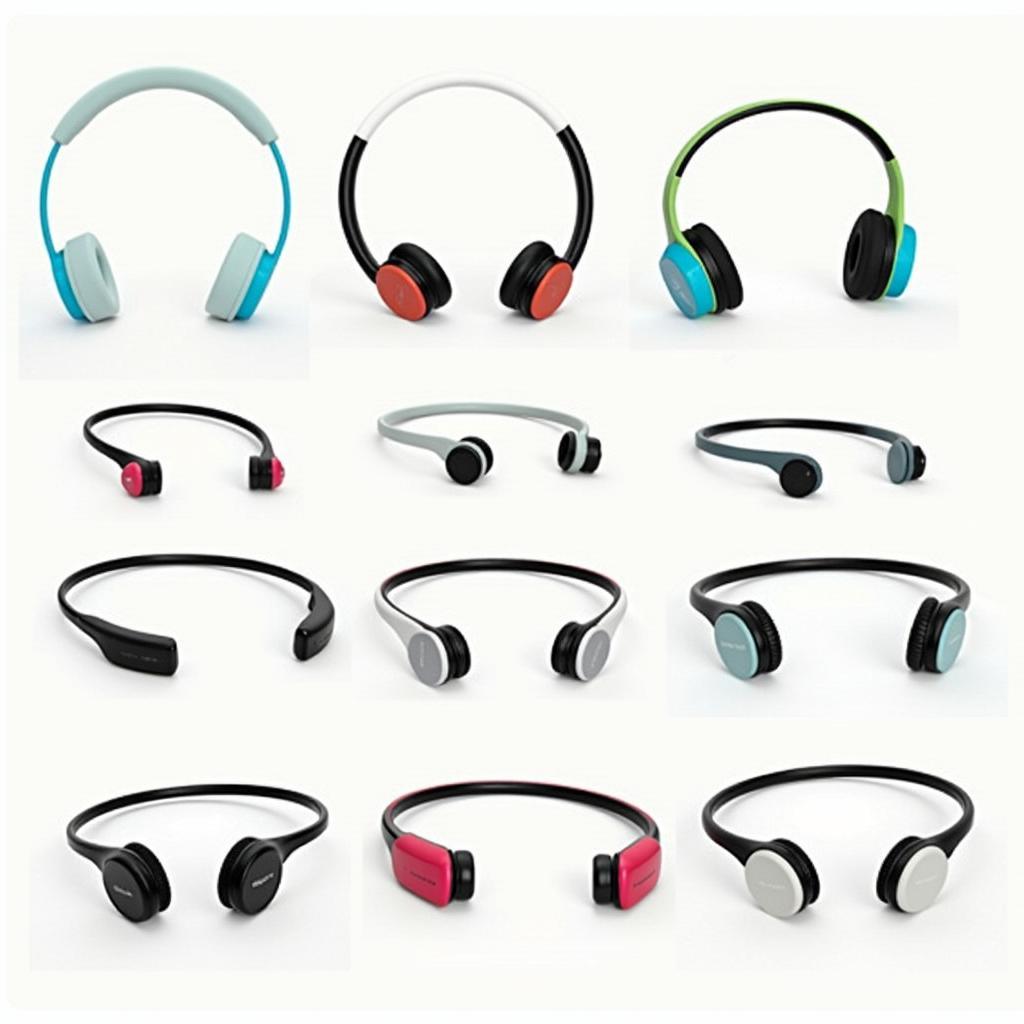 Various styles and designs of skin headphones to showcase the range of options available.