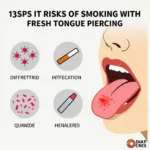 Risks of Smoking with a Tongue Piercing