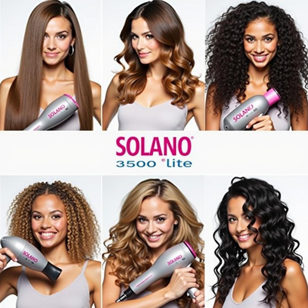 Solano 3500 Lite Different Hair Types