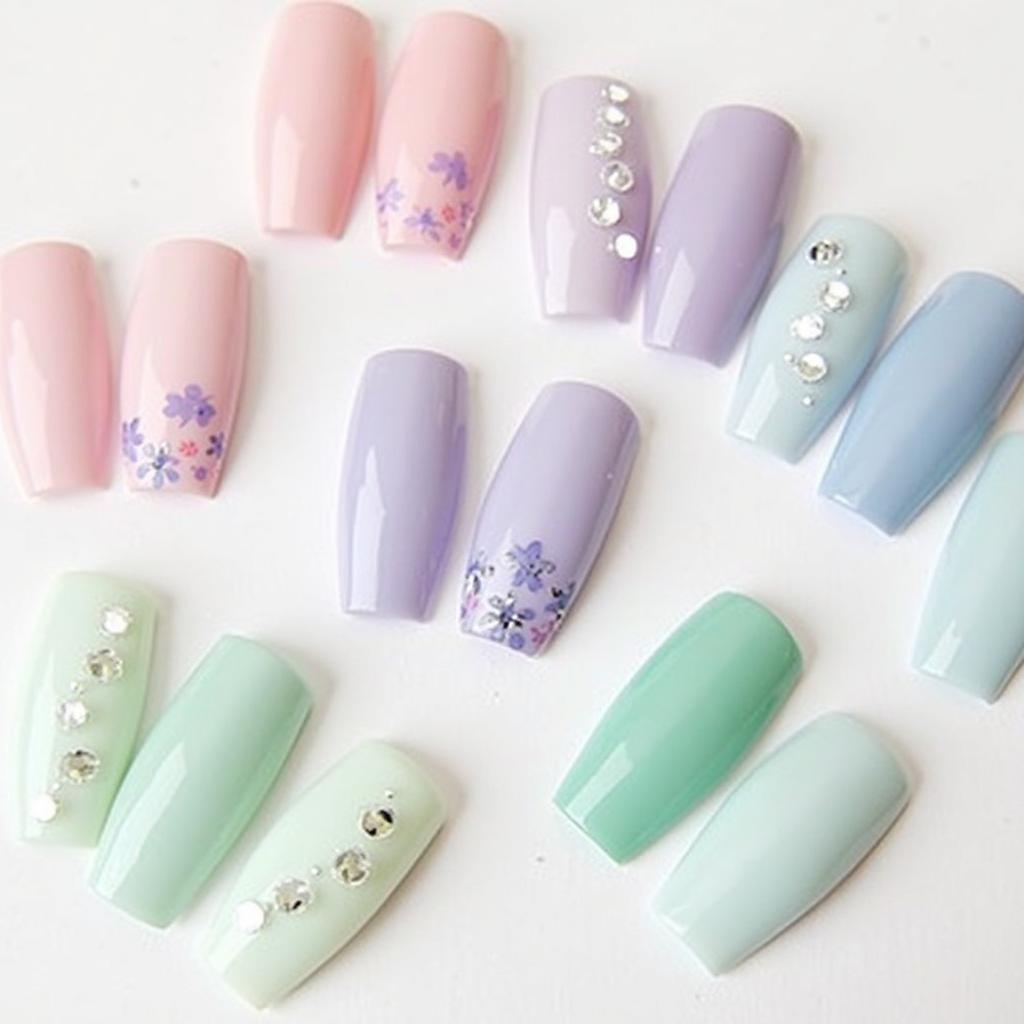 Pastel Spring Dip Nail Colors