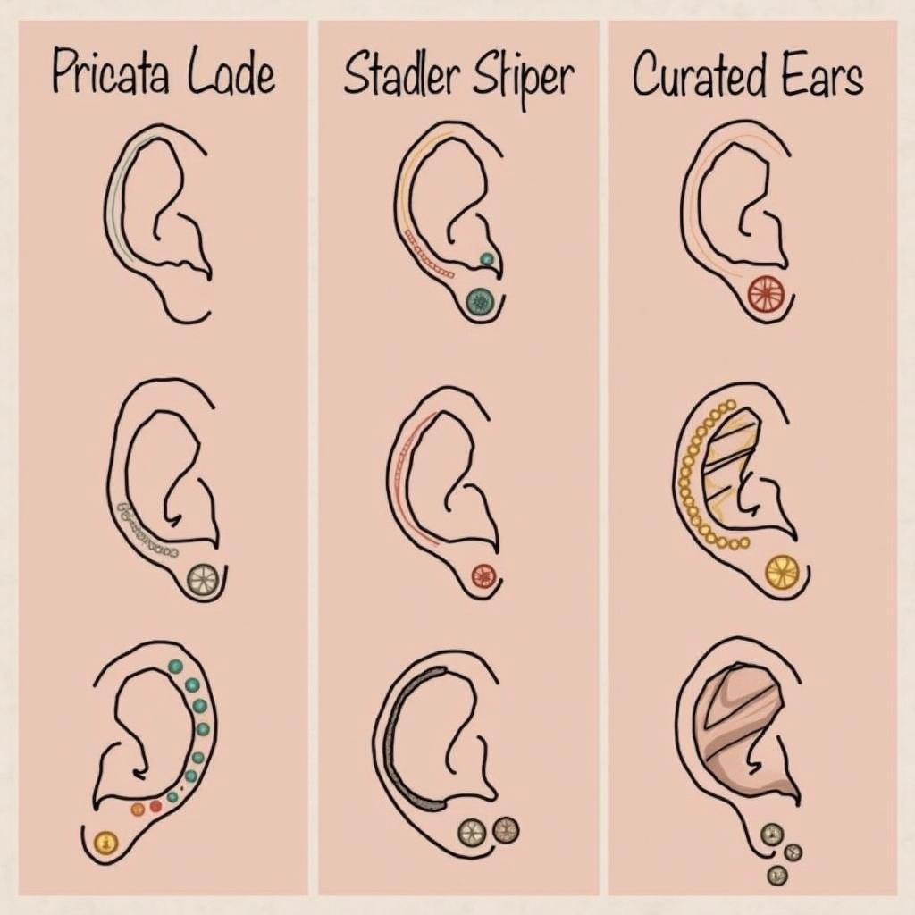 Stacked Lobe Piercing Styling Ideas