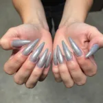 Stiletto Nails with Glitter