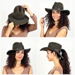 Styling Curly Hair with a Hat