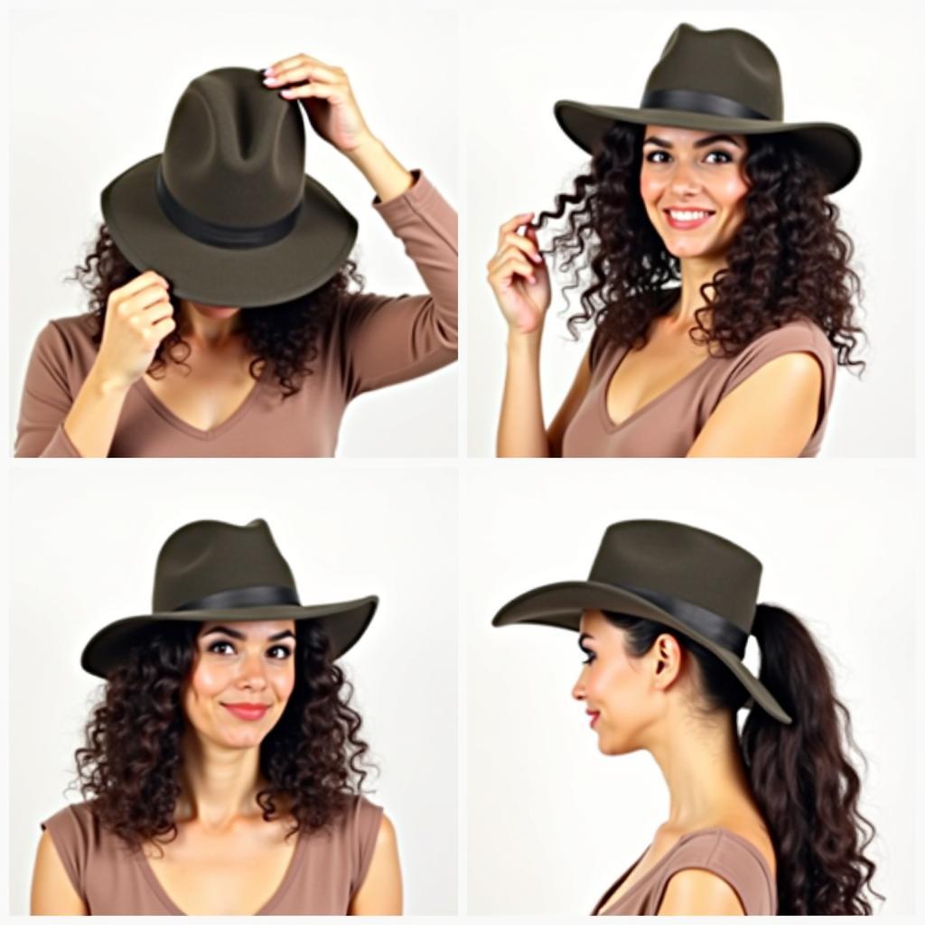 Styling Curly Hair with a Hat