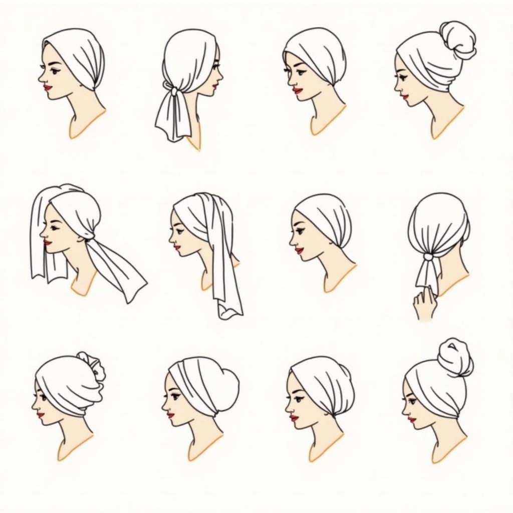 Stylish Head Scarf Tying Tutorials