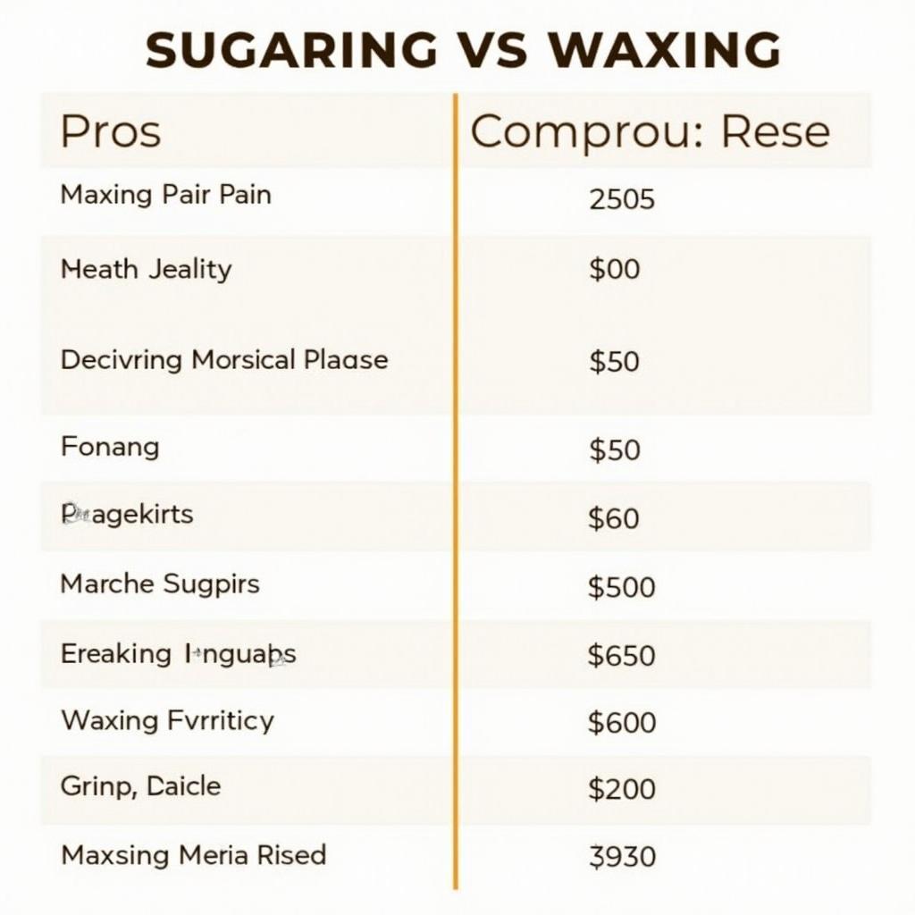 Sugaring vs. Waxing