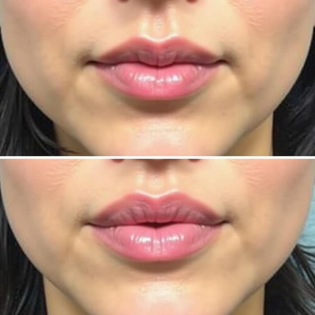 Surgical Lip Flip Before and After Comparison Photos