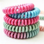 Swirlydo hair ties with their distinctive spiral design.