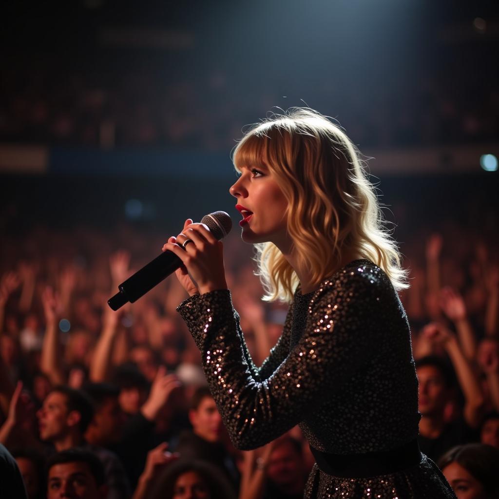 Taylor Swift Performing on Stage