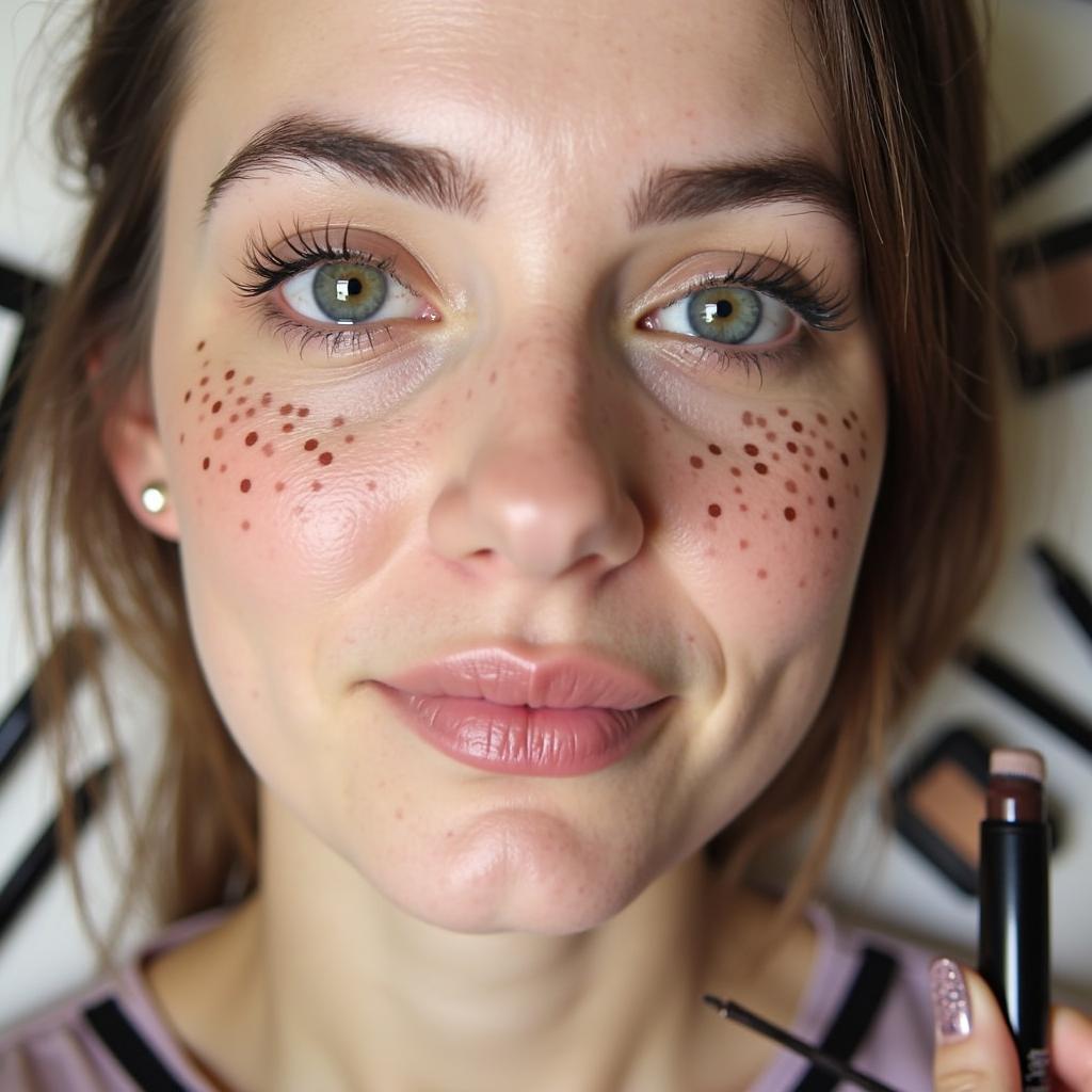 DIY Methods for Temporary Freckles