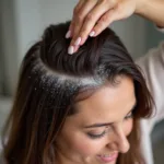 Applying Texture Powder to Hair Roots