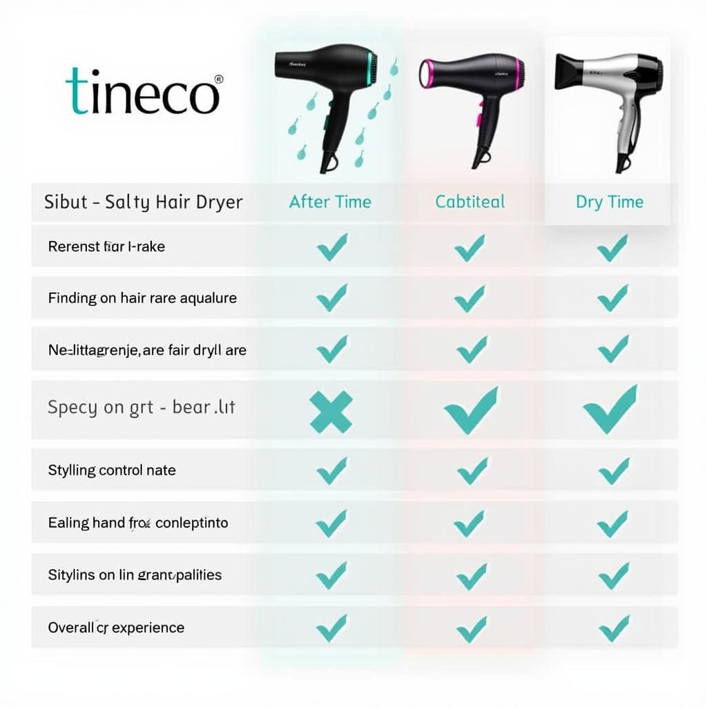 Tineco Blow Dryer Features and Benefits Comparison