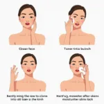 Applying Tirtir Moisturizer