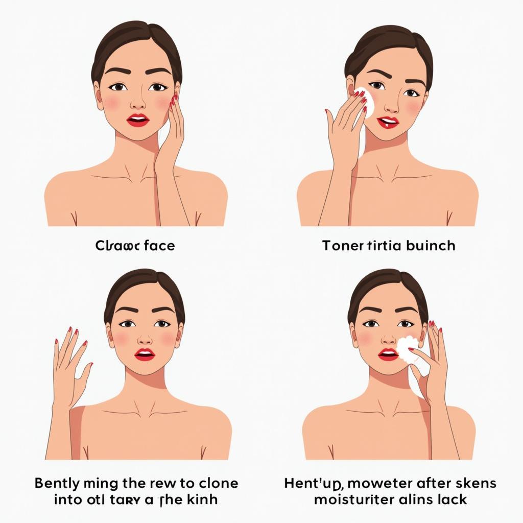 Applying Tirtir Moisturizer