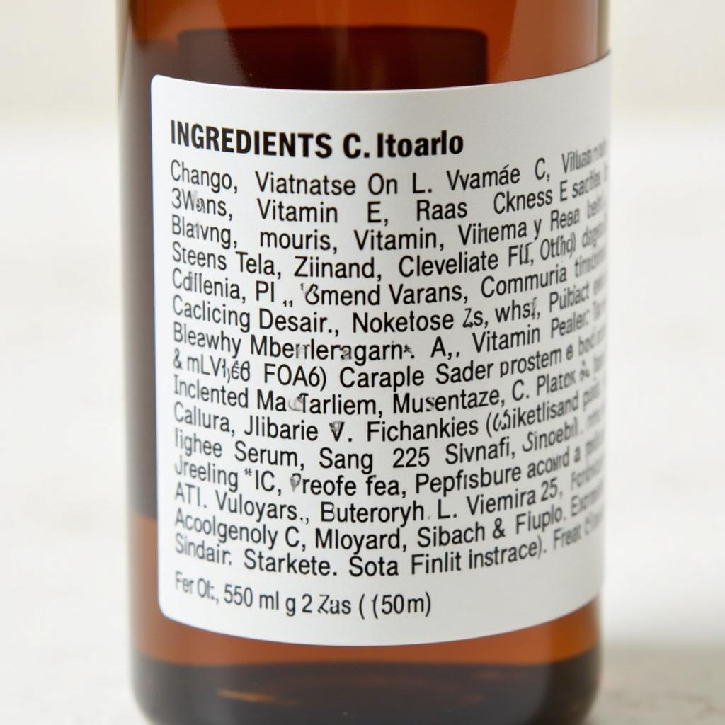 Trader Joe's Nourish Antioxidant Facial Serum Ingredients List