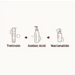 Tretinoin, Azelaic Acid, Niacinamide Skincare Routine