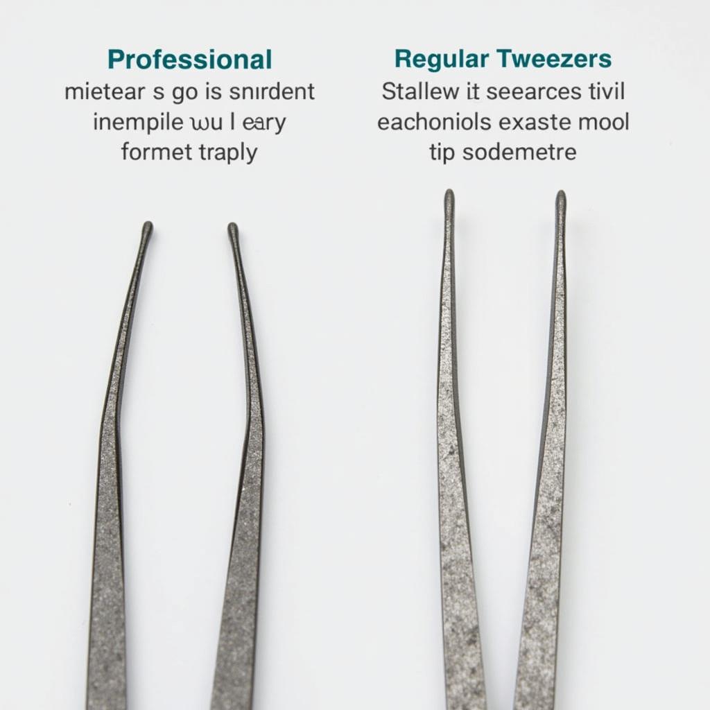 Professional vs. Regular Tweezers