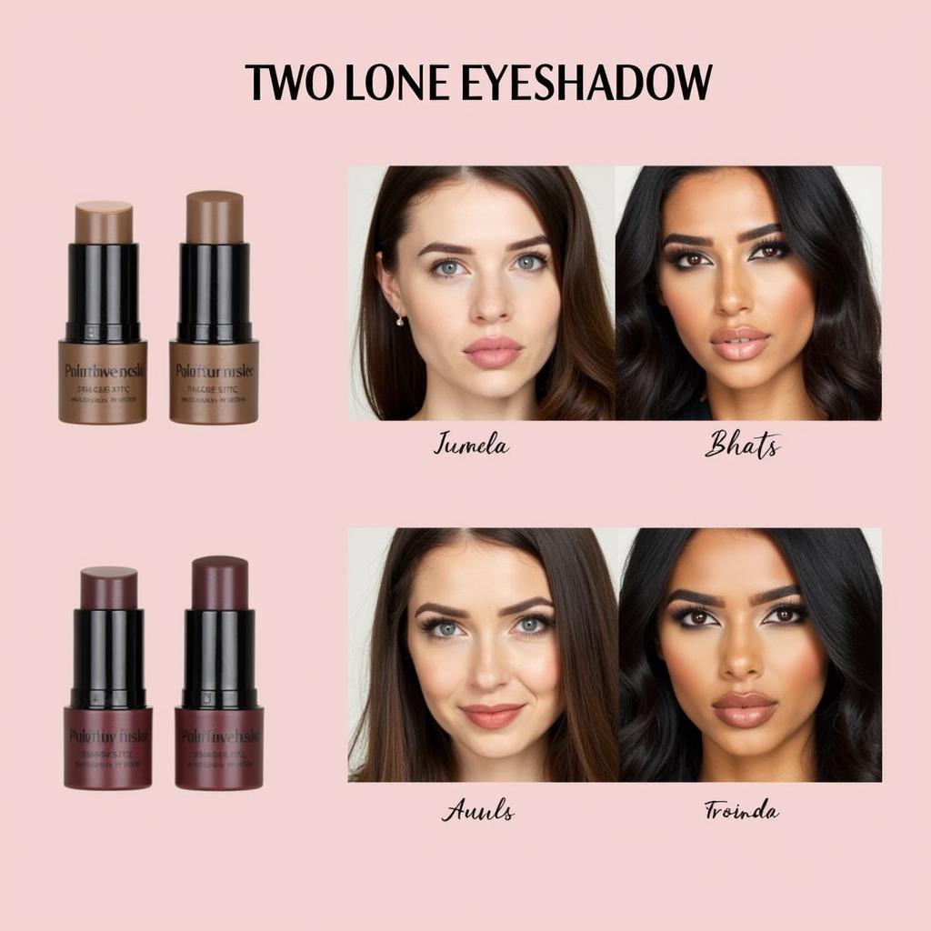 Two-Tone Eyeshadow Sticks for Different Skin Tones