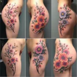 Floral Vagina Tattoo Designs