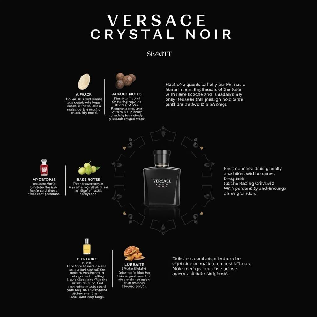 Versace Crystal Noir Miniature Perfume Notes Chart