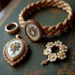 Victorian Hairwork Jewelry Examples