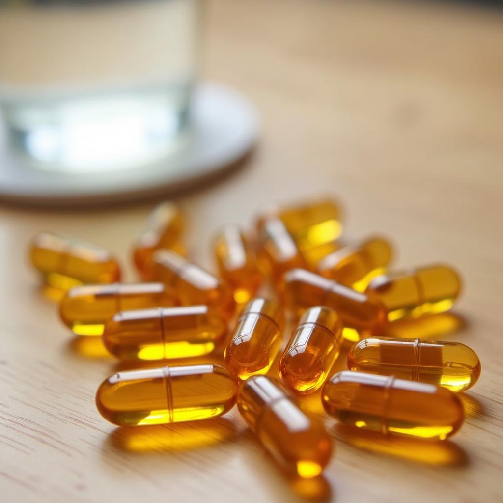 Vitamin B5 capsules for healthy hair