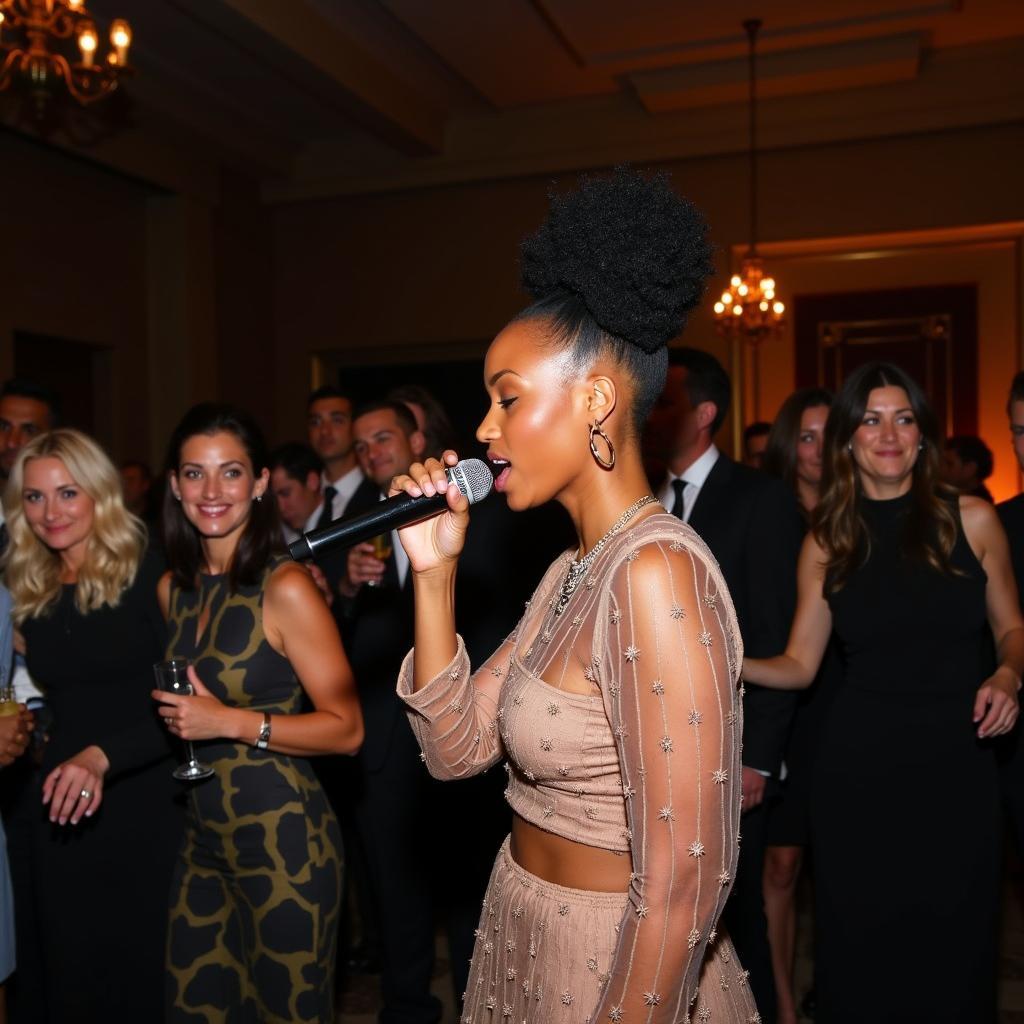 Willow Smith performing at a private event