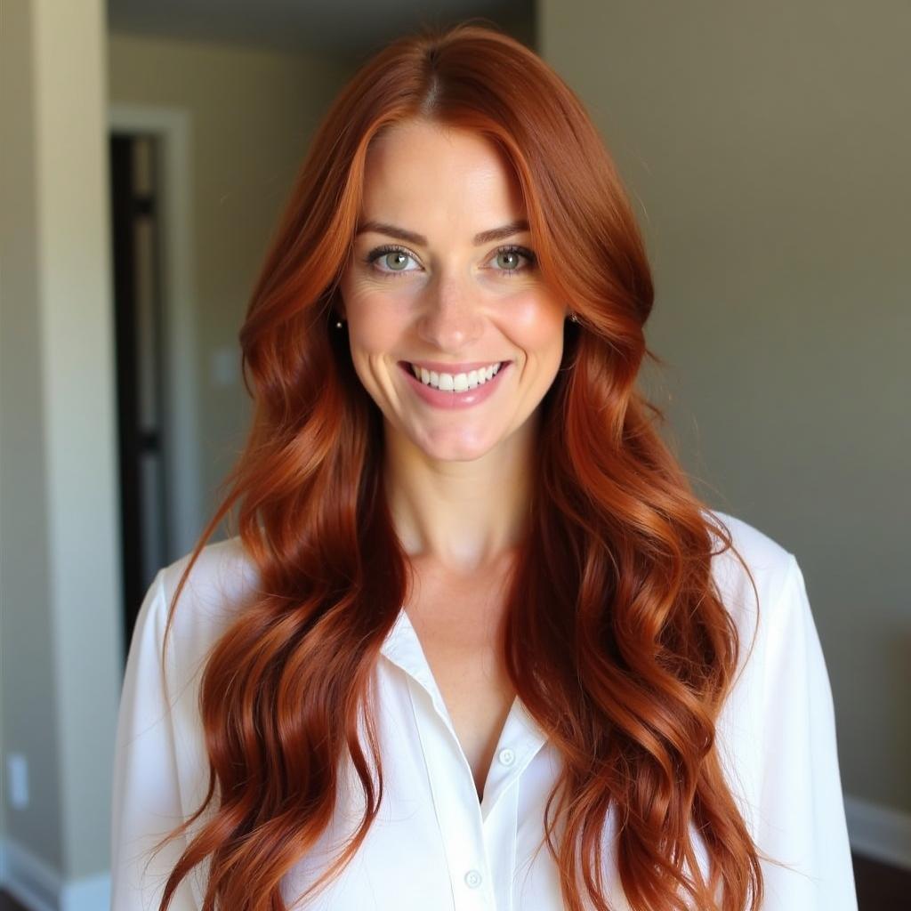 Woman with Vibrant, Naturally Dyed Hair