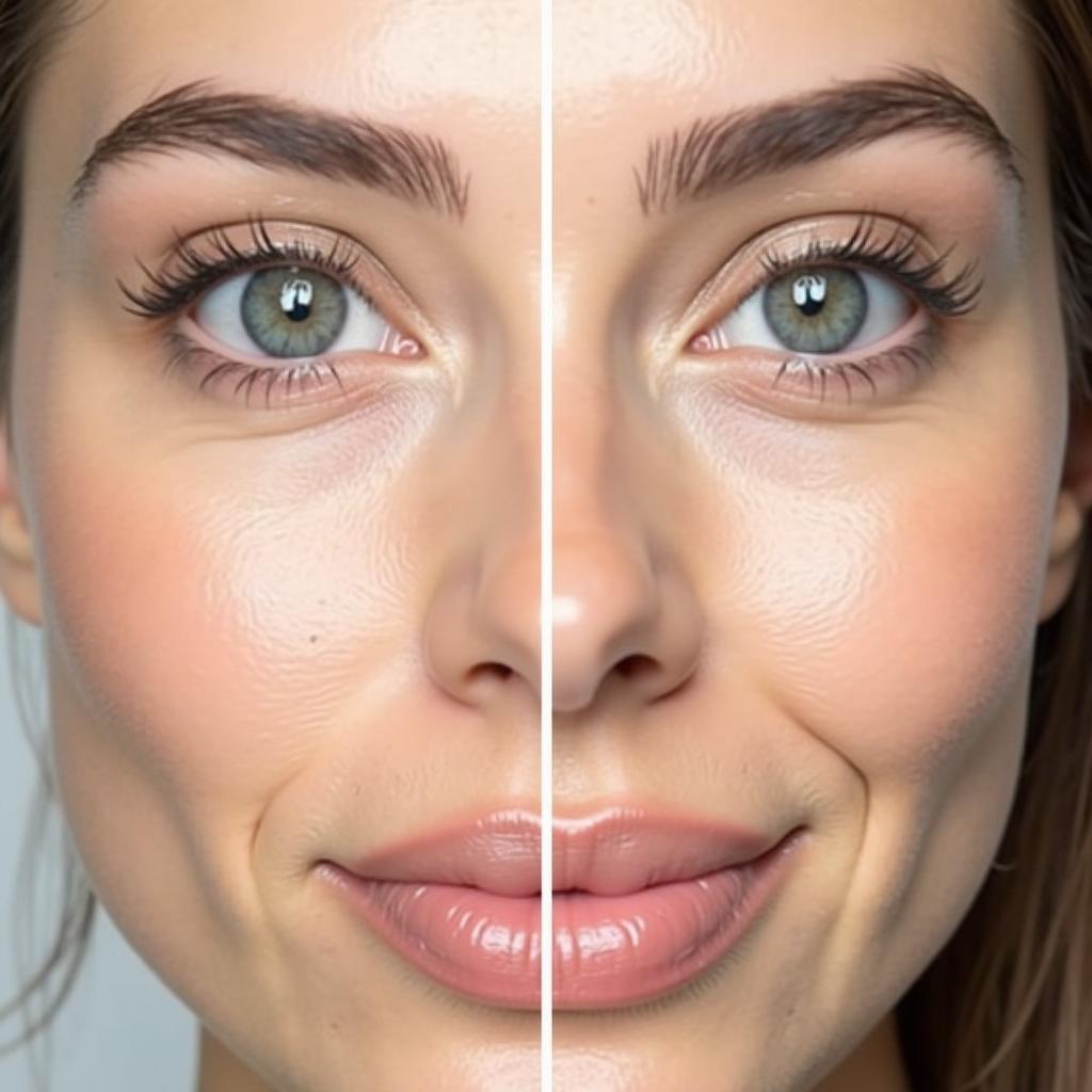 Before & After Wrinkle Blurring Primer